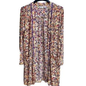 Like New LOGO Lori Goldstein Open Front Duster Top